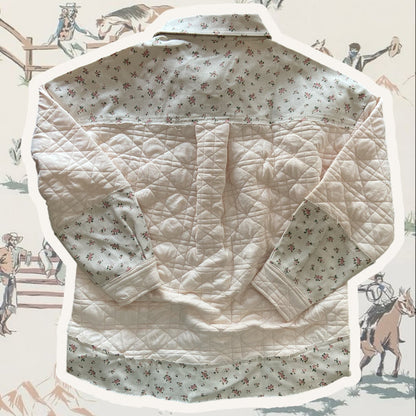 Floral Oversized Jacket *Cream/Pink - Deer Creek Mercantile