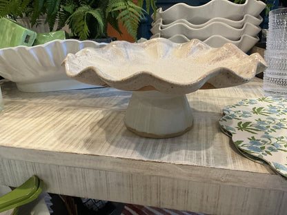Freeform Cake Stand Dogwood