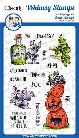Going Batty Clear Stamps - Whimsy Stamps