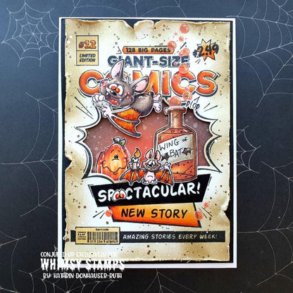 Comic Book Page Outline Die - Whimsy Stamps
