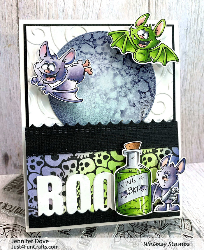 Going Batty Clear Stamps - Whimsy Stamps