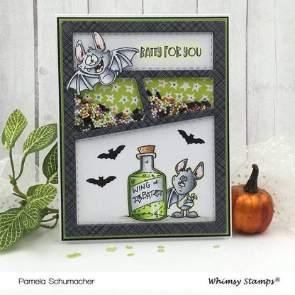 Going Batty Clear Stamps - Whimsy Stamps