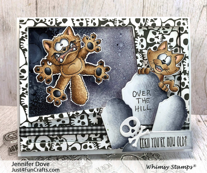 Going Catty Clear Stamps - Whimsy Stamps