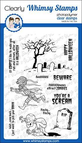 Halloween Scream Clear Stamps - Whimsy Stamps