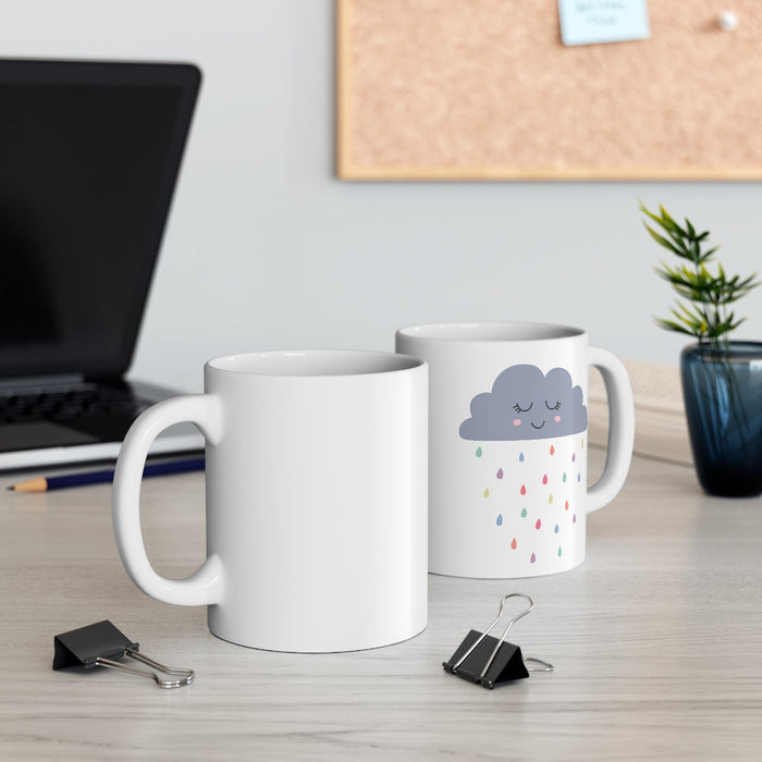 Kids Ceramic Mug Neutral Happy Cloud, Kids Drinkware & Tabletop Accessories, Kids Cups | Pippa + June