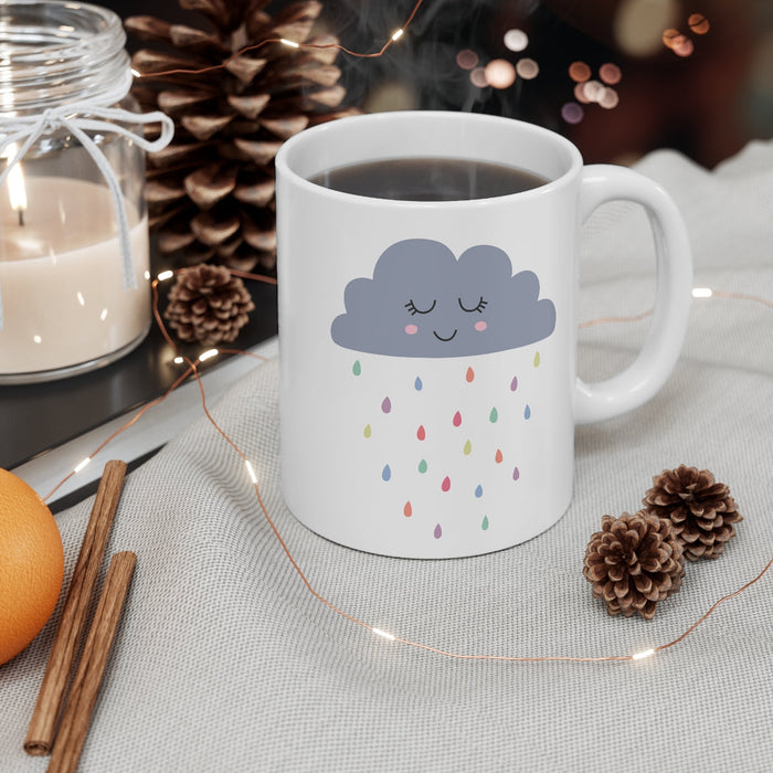 Kids Ceramic Mug Neutral Happy Cloud, Kids Drinkware & Tabletop Accessories, Kids Cups | Pippa + June