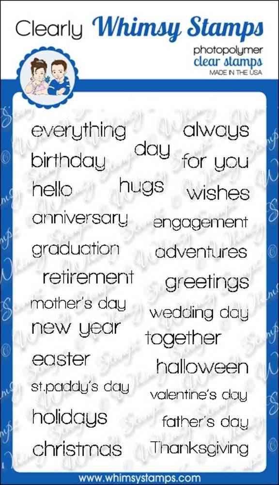 Happy Sayings Clear Stamps