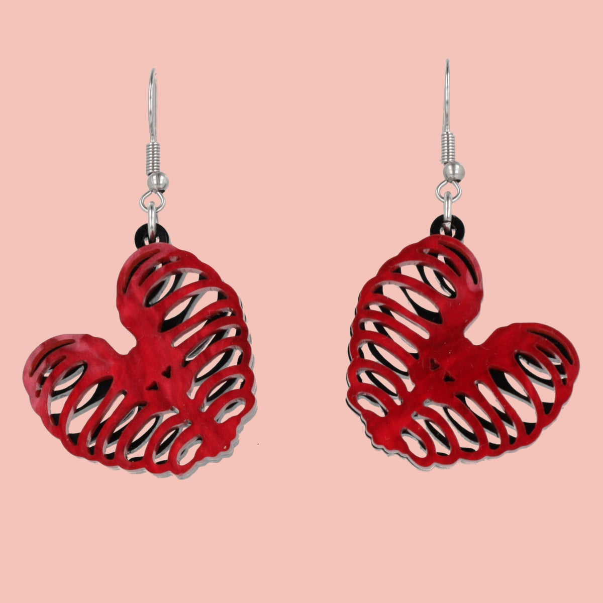 Ribcage Heart Earrings