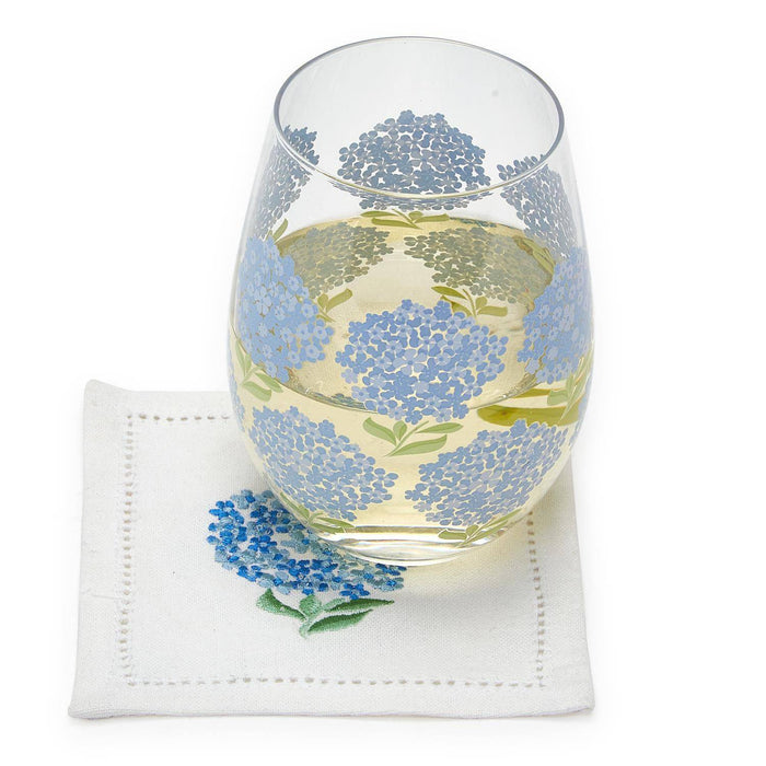 Hydrangea Set of 6 Cocktail Napkins - The Preppy Bunny