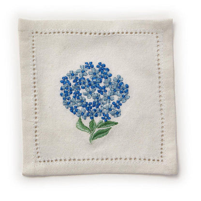 Hydrangea Set of 6 Cocktail Napkins - The Preppy Bunny