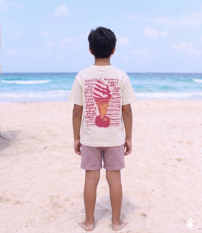 Ice Cream  - T-shirt Oversize  (Kids Unisex)