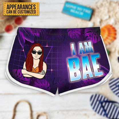If Lost, Return To My Bae - Personalized Couple Beach Shorts - Matching Swimsuits For Couples - Gift For Couples, Husband Wife