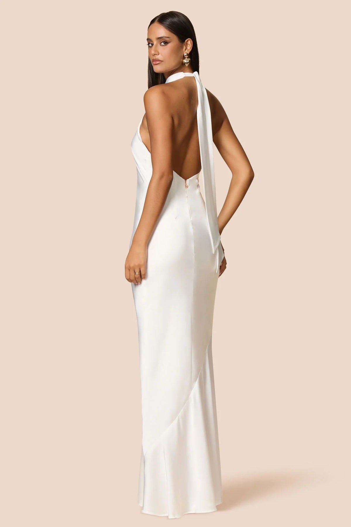 Nookie Penelope Halter Gown -  Ivory