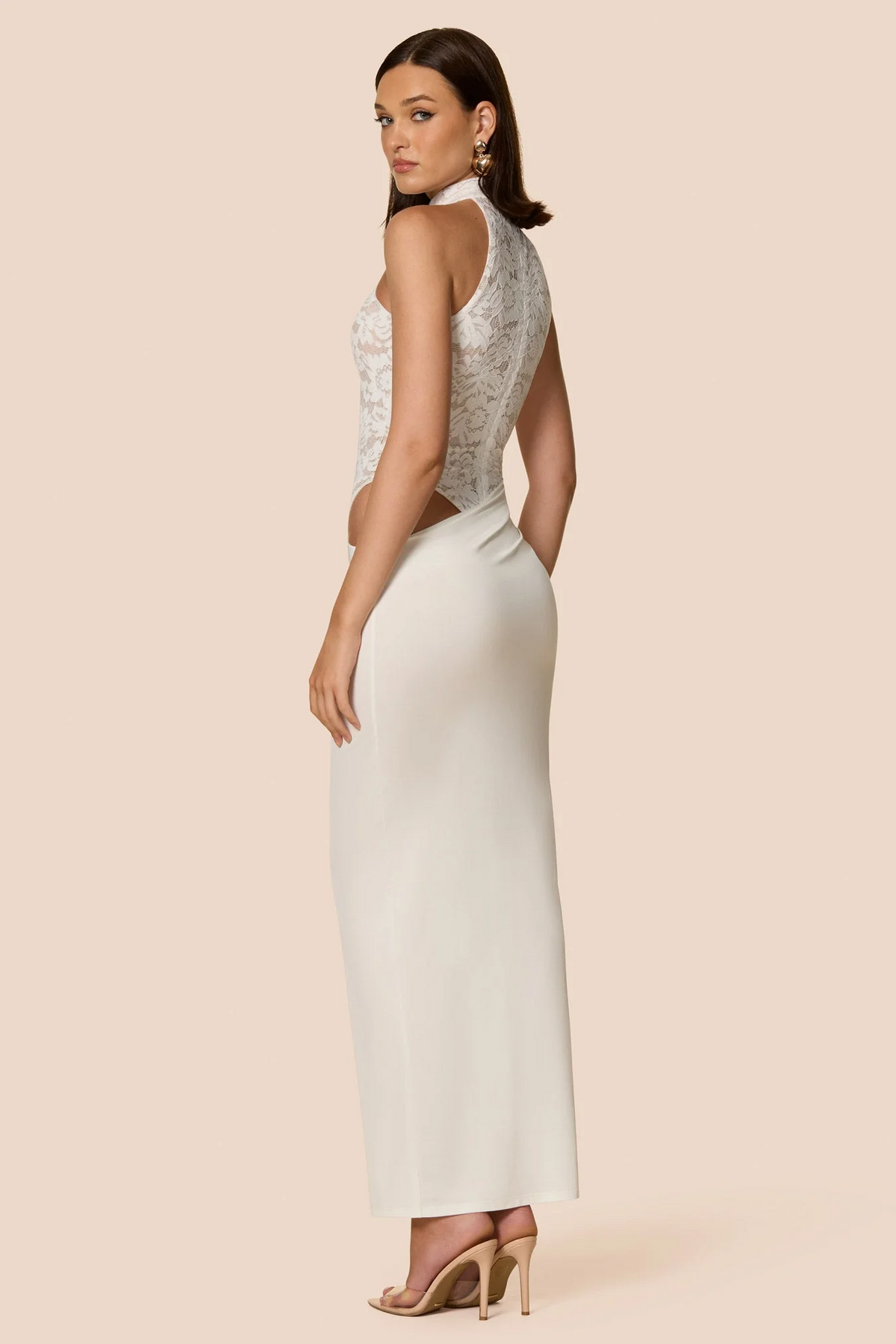 Nookie Lennox Bodysuit Maxi Dress - White