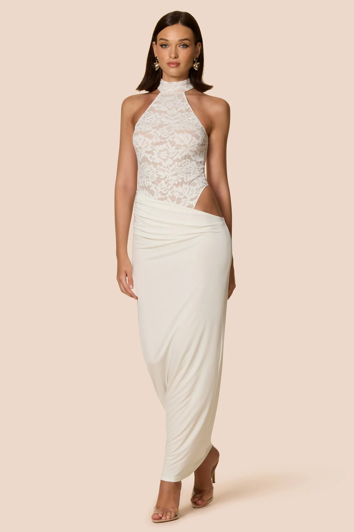 Nookie Lennox Bodysuit Maxi Dress - White