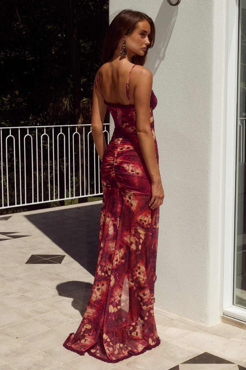Kiata Maxi Dress - Eliana Red
