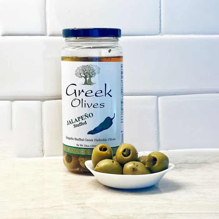 Jalapeño Stuffed Greek Olives