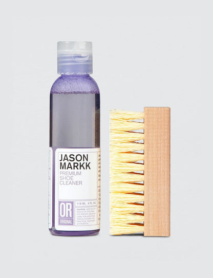 Effectively cleans and conditions  4 oz. Premium Shoe Cleaner cleans up to 100 pairs of sneakers  Standard brush is great for all-around cleaning and for areas like midsoles and undersoles.  Does not contain any harsh chemicals or abrasives  Completely biodegradable  Safe on all colors and materials