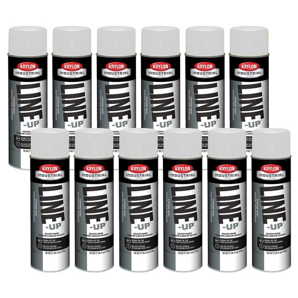 Krylon® Industrial Line-Up® Striping Paint - 12 cans