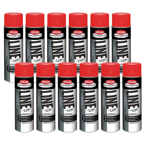 Krylon® Industrial Line-Up® Striping Paint - 12 cans
