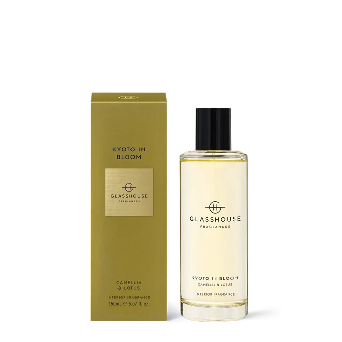 Glasshouse Kyoto In Bloom interior room fragrance spray lotus cherry blossom bergamot home fragrance gift from Magnolias Home Decor