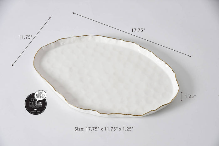 Large Porcelain Oval Platter