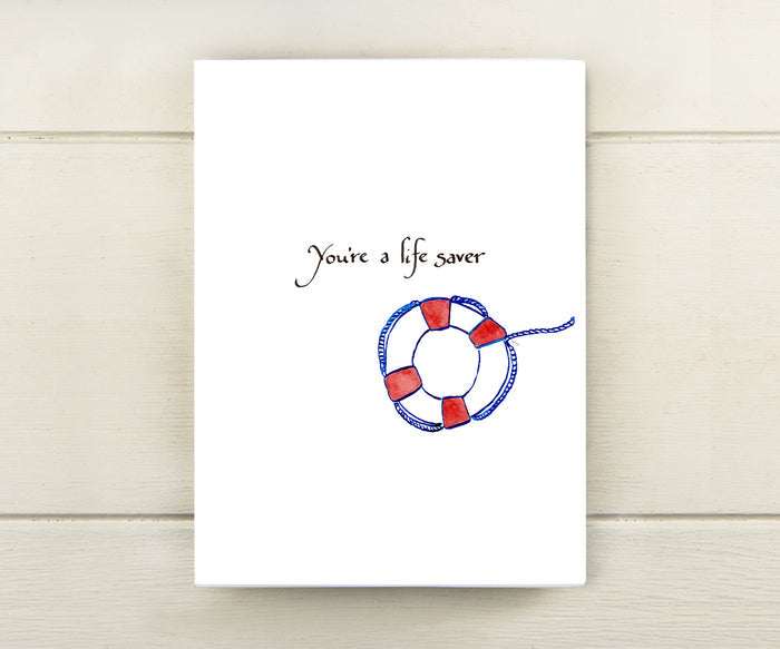 Lifesaver Thank You Card