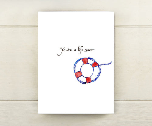 Lifesaver Thank You Card
