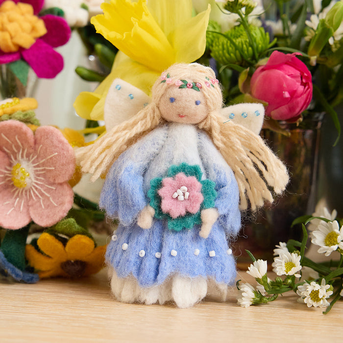 Little Blue Flower Fairy Ornament