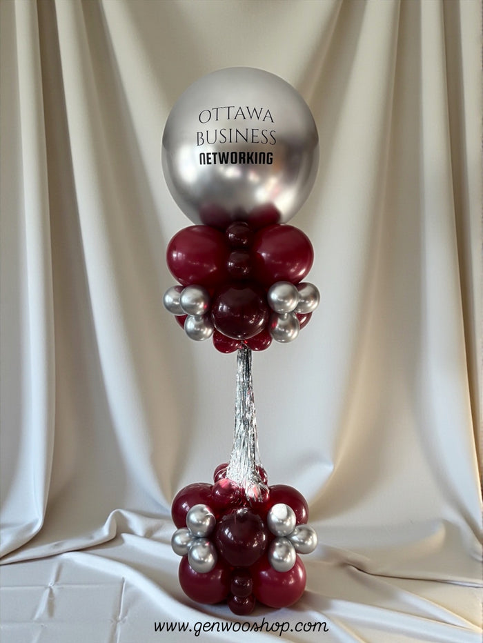 Logo Balloon Column for Corporate Events [Hourglass Style] - Ottawa Balloons