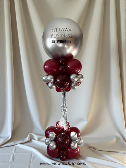 Logo Balloon Column for Corporate Events [Hourglass Style] - Ottawa Balloons