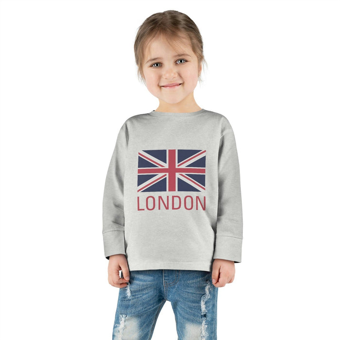 Kids Long Sleeve Cotton Tee Union Jack London UK, Toddler Tops, Kids Tees, Kids Tops, Kids Clothing, Made in the USA
