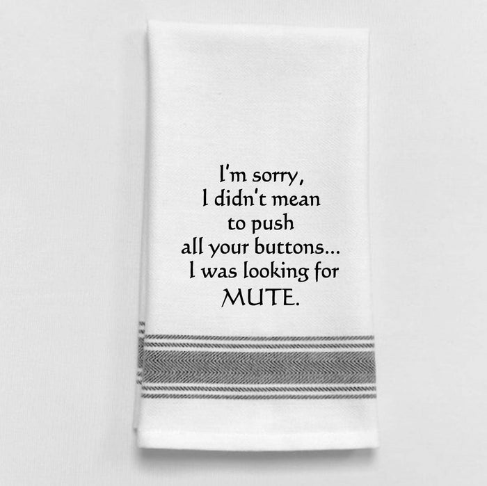Looking For Mute Funny Tea Towel