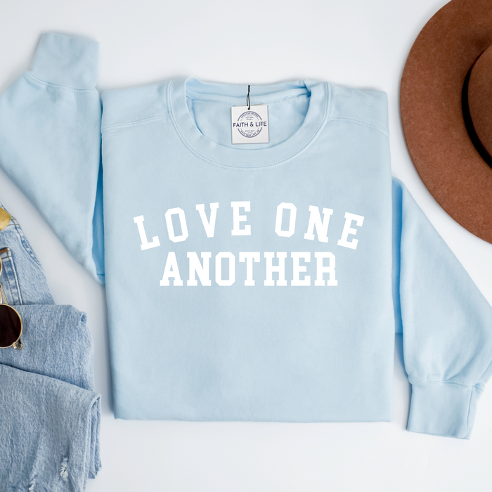 Love One Another Heavyweight Comfy Crewneck Sweatshirt
