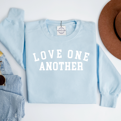 Love One Another Heavyweight Comfy Crewneck Sweatshirt
