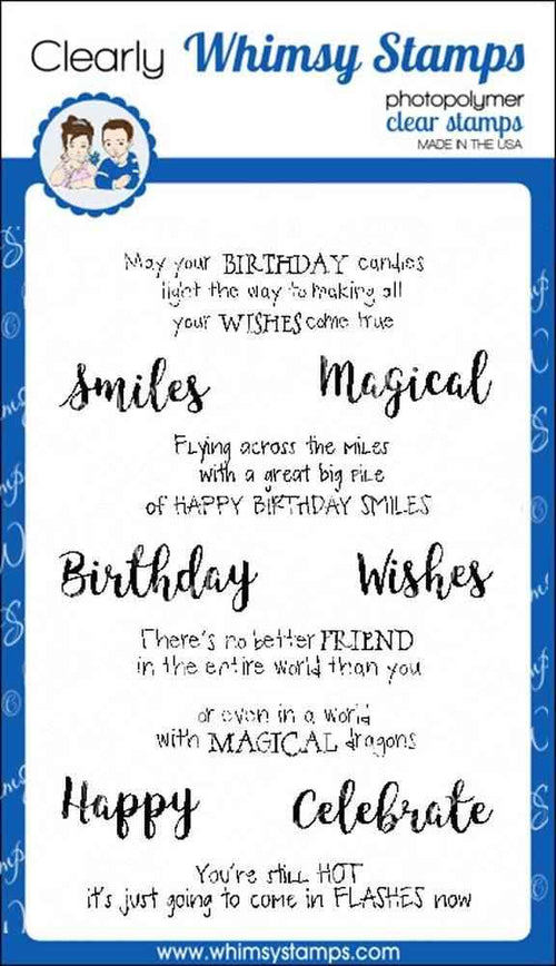 Magical Birthday Wishes Clear Stamps