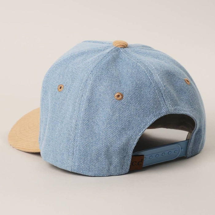 MAKE HEAVEN CROWDED Denim Corduroy Trucker Hat