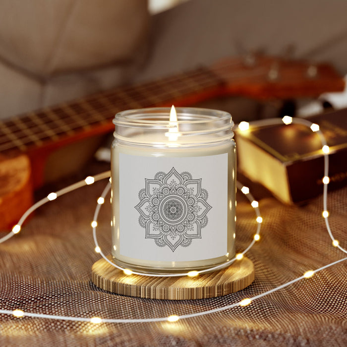 Scented Soy Candles Mandala, Lead Free Wick, Handpoured in the USA, Eco-Friendly and Non-Toxic | Pippa + June