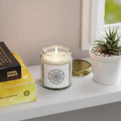 Scented Soy Candles Mandala, Lead Free Wick, Handpoured in the USA, Eco-Friendly and Non-Toxic | Pippa + June