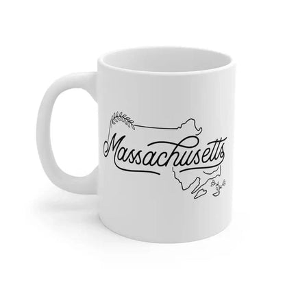 Massachusetts State Outline Kitchen Towel - Potpourri Gift Shop