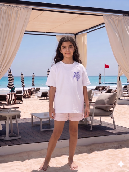 Meet me at the beach   - T-shirt Oversize  (Kids Unisex)