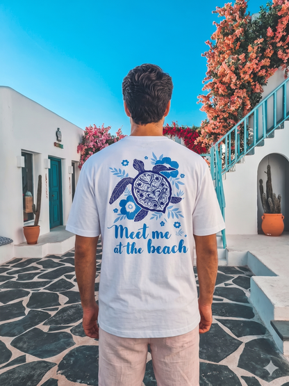 Meet me at the beach-  Oversize unisex T-shirt