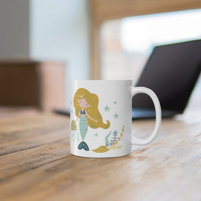 Girls Mug Mermaid Ocean, Girls Drinkware Tabletop | Pippa + June