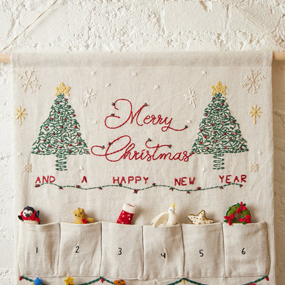Merry Christmas Linen Advent Calendar