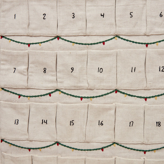 Merry Christmas Linen Advent Calendar