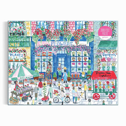 Michael Storrings Market in Bloom 2000 Piece Puzzle - The Preppy Bunny