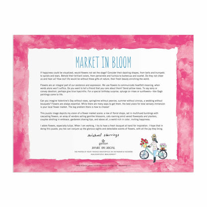Michael Storrings Market in Bloom 2000 Piece Puzzle - The Preppy Bunny