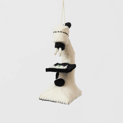 Celebrate curiosity, discovery, and the wonders of science with our handmade Felt Microscope Ornament — a charming keepsake perfect for scientists, biology lovers, teachers, researchers, lab technicians, and STEM enthusiasts.