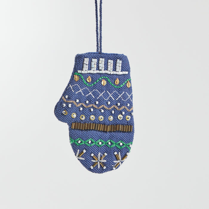Mini Christmas Mitten Ornament