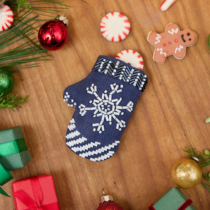 Mini Snowflake Mitten Ornament